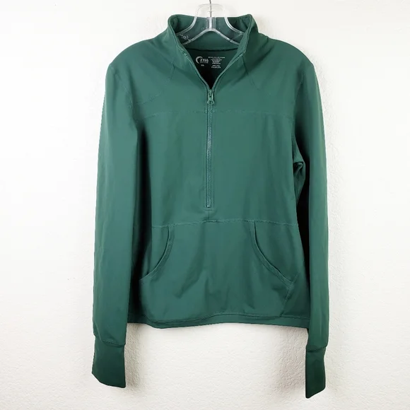 NWOT ZYIA Active Half Zip Performance Jacket in Green size XXL - Picture 2 of 12